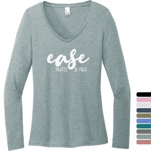 District® Perfect Tri® Long Sleeve Ladies' V-Neck Tee