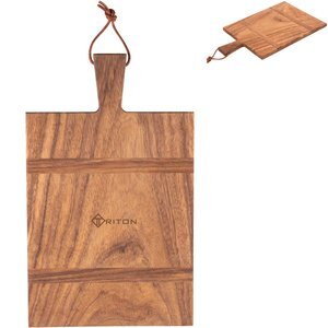 Madera Caribbean Walnut Rectangular Charcuterie Board, 18" x 11"