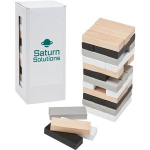 Towering Wooden Blocks Game