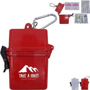 Water Resistant Adventurer First Aid Kit w/ Carabiner