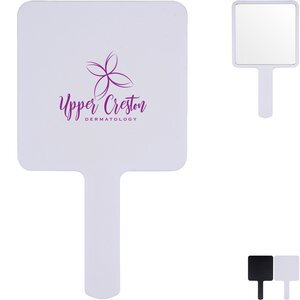 Rubberized Mini Handheld Mirror