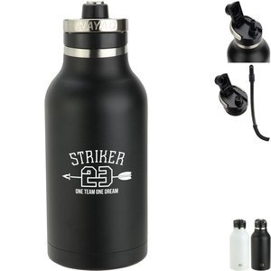 Nayad® Traveler Stainless Double Wall Bottle w/ Twist-Top Spout, 64oz.