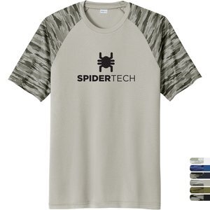 Sport-Tek® Drift Polyester Camo Colorblock Unisex Tee