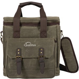Weekender 6 Bottle Waxed Canvas Insulated Wine Bag