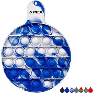 Round Fiddle Popper Silicone Sensory Toy