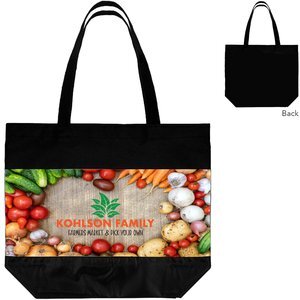 Arlington Dye Sublimated 300D Polyester Tote Bag