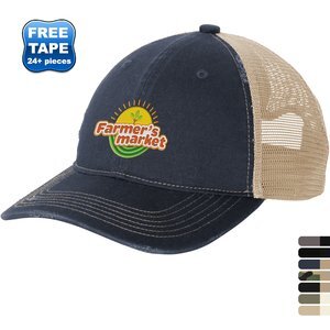 Port Authority® Distressed Mesh Back Cap