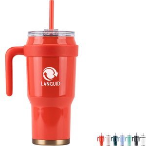 Reduce 40oz Cold1 Vacuum Insulated Stainless Steel Straw Tumbler Mug Sand