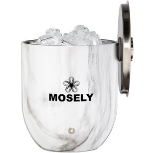 Snowfox® Double Wall Insulated Marble Ice Bucket