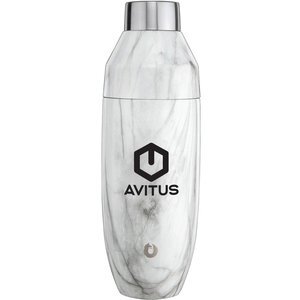 Snowfox® Vacuum Insulated Stainless Steel Marble Cocktail Shaker, 24oz.