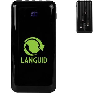 Power Bank w/ Built-in Charging Cables, 10,000mAh