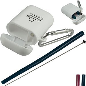 Traveler's Silicone Straw w/ Carabiner Case