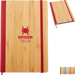 Bamboo Journal w/ rPET Back, 6" x 8"