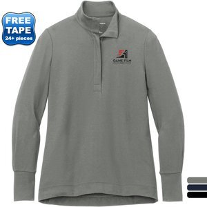 Port Authority® Fairway Cotton/Poly Stretch Ladies' 1/4 Zip