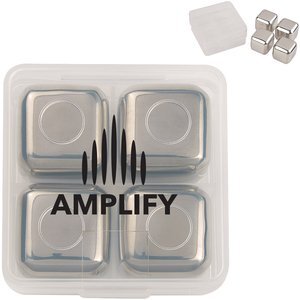 Stainless Steel Ice Cubes in Case