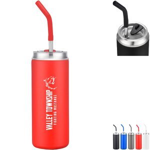 Sirena Vaccum Insulated Tumbler w/ Straw, 20oz.