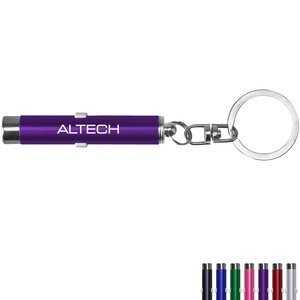 Dual Function Laser Pointer Flashlight Key Chain
