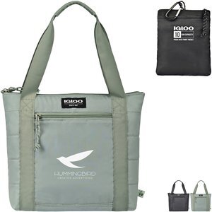 Igloo® Packable Puffer REPREVE® Recycled Nylon 10-Can Cooler Bag