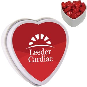 Strawberry Candy in Small Heart Tin