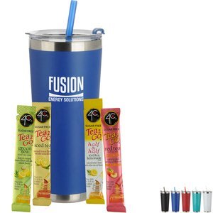 Sugar Free 4C® Tea 2 Go® Packets & Tumbler w/ Straw Set