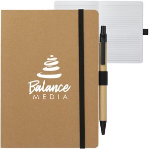 Recycled Notebook & Pen, 5" x 7"