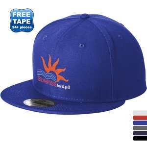 New Era® Standard Fit Flat Bill Polyester Snapback Cap