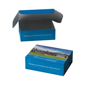 Full Bleed E-Flute Tuck Box, 12.5" X 9" X 4"