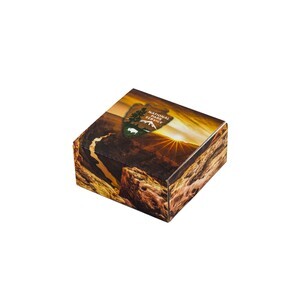 Full Bleed E-Flute Tuck Box, 6" x 6" x 3"