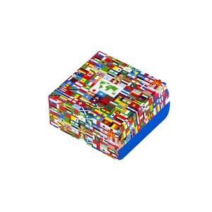 E-Flute Fold Above Box, 7.25" x 7.25" x 3.625"