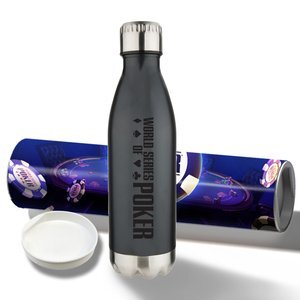 Stainless Steel Cola Bottle with Shipping Tube 17 oz.