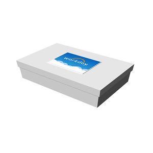 White Deluxe Gift Box, 19" x 12" x 6"