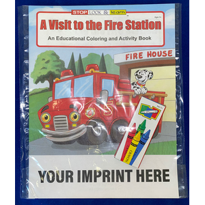 A Visit to the Fire Station Coloring Book Fun Pack