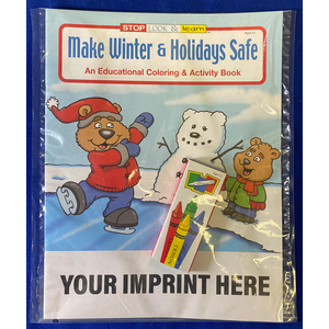 Make Winter & Holidays Safe Coloring Book Fun Pack