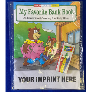 My Favorite Bank Book Coloring Book Fun Pack