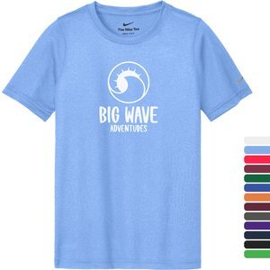 Nike® Swoosh Sleeve Recycled Poly rLegend Youth Tee