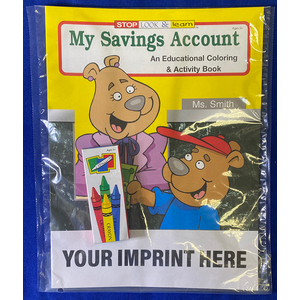 My Savings Account Coloring Book Fun Pack