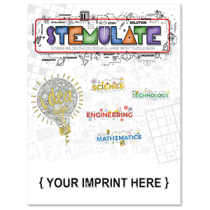STEMulate - Adult Coloring and Puzzle Book Combo