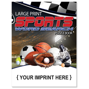 SPORTS: Large Print Word Search Puzzle Book