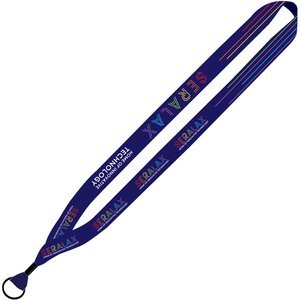 Recycled Dye-Sublimated Waffle Weave Lanyard, 3/4"
