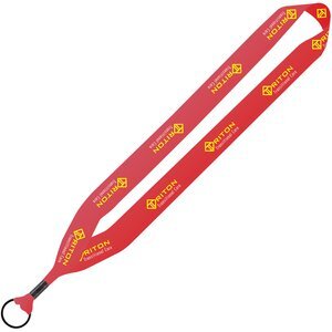 Polyester Waffle Weave Dye Sublimated Lanyard, 1"