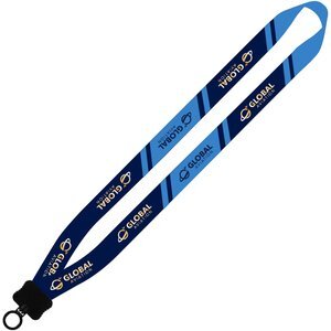 Dye-Sublimated Waffle Weave Lanyard, 3/4"