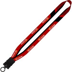 Dye-Sublimated Waffle Weave Lanyard, 3/4"