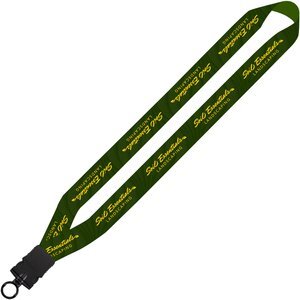 Dye-Sublimated Waffle Weave Lanyard, 1"