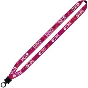 Dye-Sublimated Waffle Weave Lanyard, 1/2"