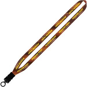 Dye-Sublimated Waffle Weave Lanyard, 1/2"