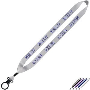 Polyester Lanyard with O-Ring, 3/4"