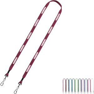 Cotton Double Swivel Hook Lanyard, 1/2"