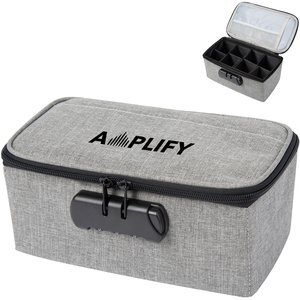 Heathered Polyester Stash Bag w/ Lock