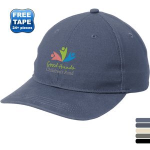 Port Authority® Cotton Canvas Leather Strap Cap