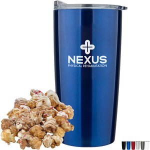 Hot Chocolate Peppermint Popcorn & Straight Tumbler Gift Set
